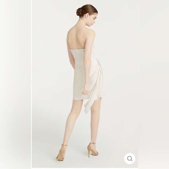 Cinq A Sept Kennith Sash Mini Dress - Ivory/ Cream - Size 0 - Picture 4 of 7